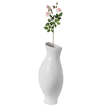 Decorative Split Vase Duo Floor Vase - White